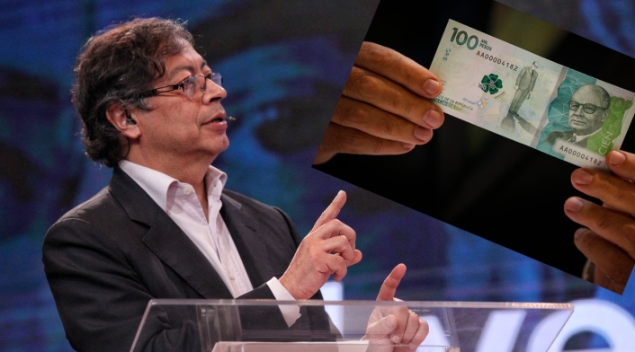 Petro hoy: propone imprimir billetes para dárselos a pobres: críticas Petro hoy: propone imprimir billetes para dárselos a pobres: críticas