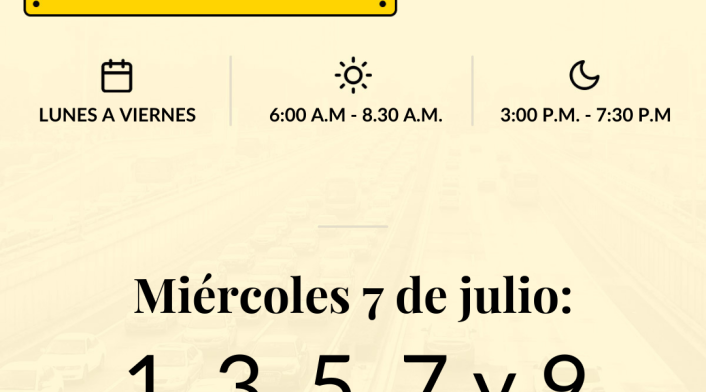 Pico y placa HOY bogota 7 de julio Pico y placa HOY bogota 7 de julio