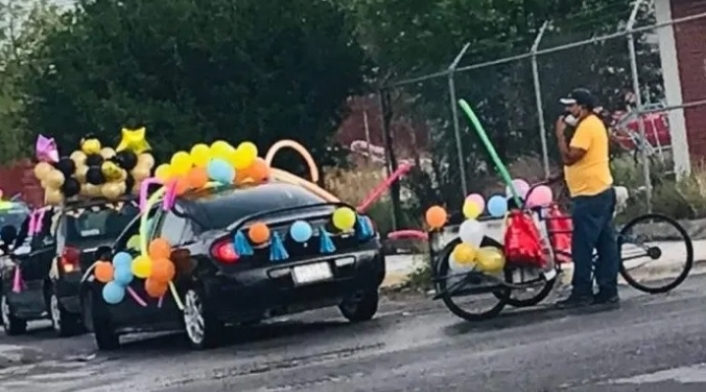 Triciclo decorado
