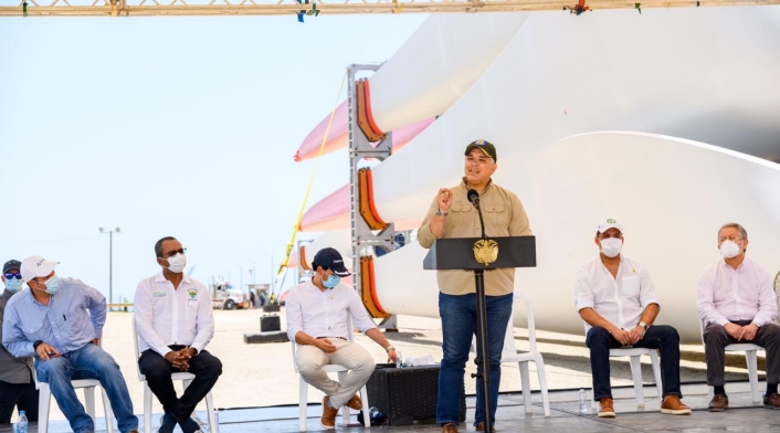 El presidente Iván Duque, adelantó diferentes gestiones desde La Guajira, para conmemorar el aniversario 56 del departamento