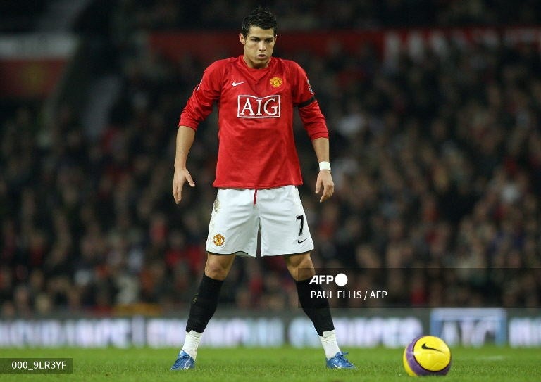 Cristiano Ronaldo, futbolista de Manchester United