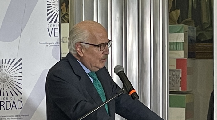 Expresidente Andrés Pastrana Arango comparece ante la Comisión de la Verdad