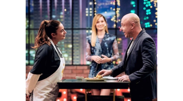 Carla Giraldo y Jorge Rausch en MasterChef