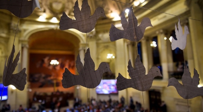 Congreso de la República y sesión sobre el proceso de paz