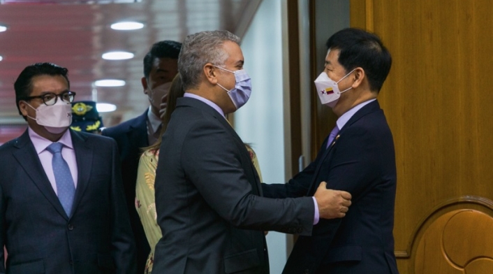 Presidente Duque en Corea del sur