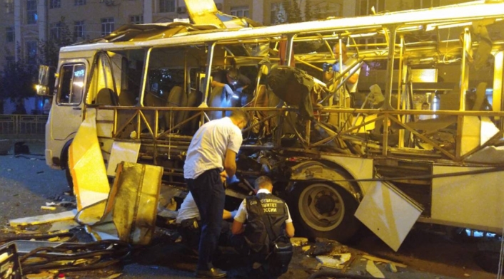 Explosión de bus en Rusia