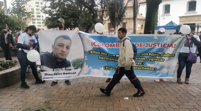 Familiares de exmilitares colombianos en Haití
