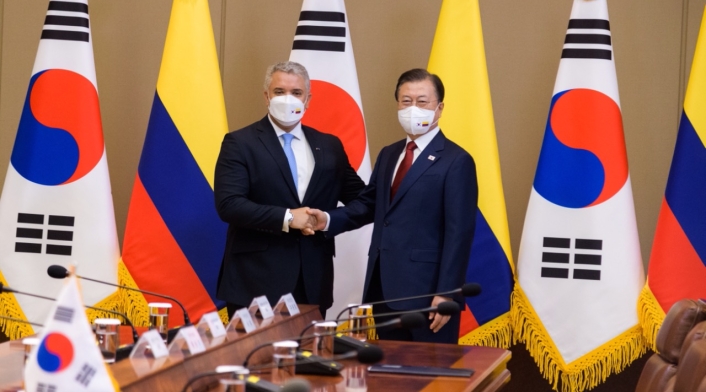 El Presidente Iván Duque se reunió con el Mandatario de Corea del Sur, Moon Jae-in