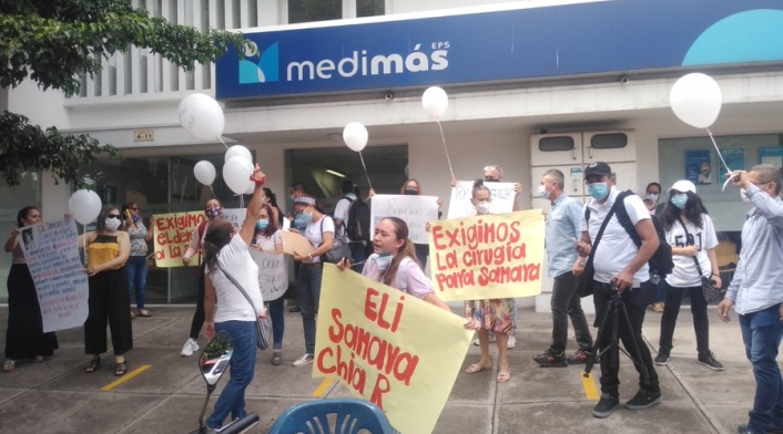 Protestas en Cúcuta contra Medimás
