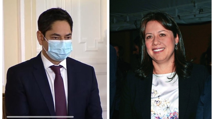 Guillermo Herrera, ministro del Deporte y Ximena Lombana, ministra de Comercio