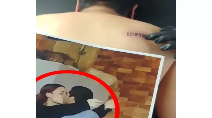 Mujer engañada le hace tatuarse a su expareja
