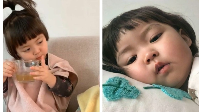 Niña coreana stickers
