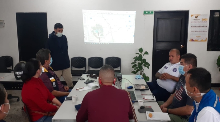 Coordinación de búsqueda de montañista desaparecido en el Nevado del Tolima.