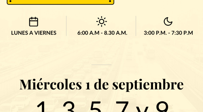 Pico y placa hoy bogota 1 de septiembre Pico y placa hoy bogota 1 de septiembre