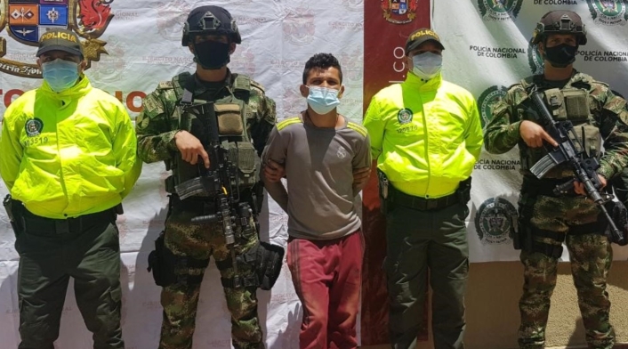 Abel Galvis Osorio, alias ‘Abelito’, quien estaría involucrado en participar en el asesinato de tres policías en el municipio de Pailitas, Cesar