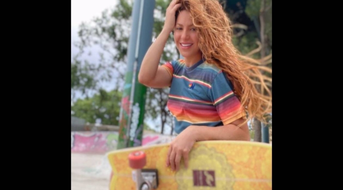 Shakira en skating