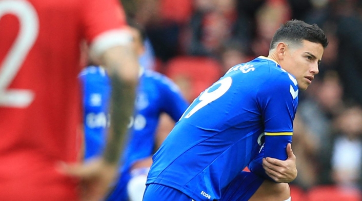 James Rodríguez, Everton vs Manchester United