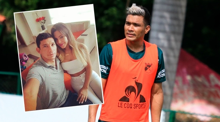 Teófilo Gutiérrez, Roberto Ovelar y su esposa