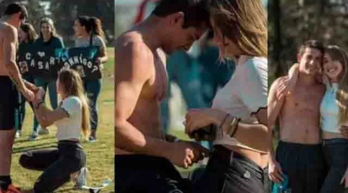 VIDEO mujer hace propuesta de matrimonio a novio VIDEO mujer hace propuesta de matrimonio a novio