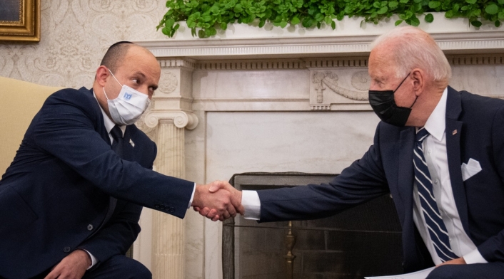 Primer ministro de Israel, Naftalí Bennett y Joe Biden