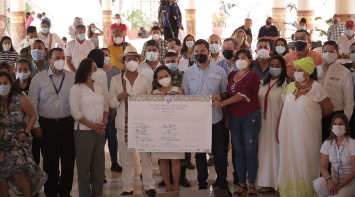 En el Cesar suscribieron pacto por la búsqueda de los más de 7.000 desaparecidos a la fuerza durante la violencia armada