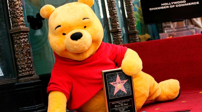 Winnie the Pooh, en el paso de la fama Winnie the Pooh, en el paso de la fama