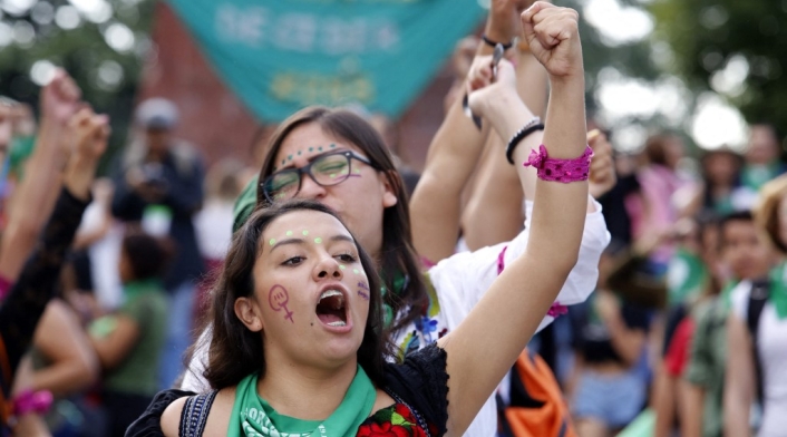 Protestas en favor del aborto