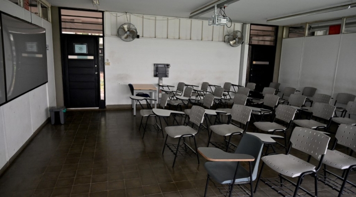 Salón de clases en la universidad del Valle