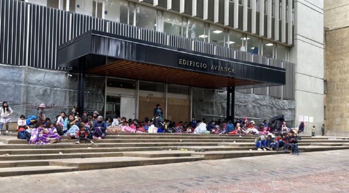 Indígenas Envera en Bogotá