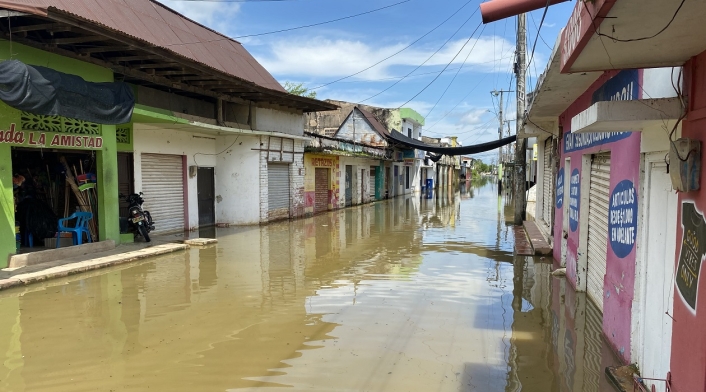 Calles inundadas