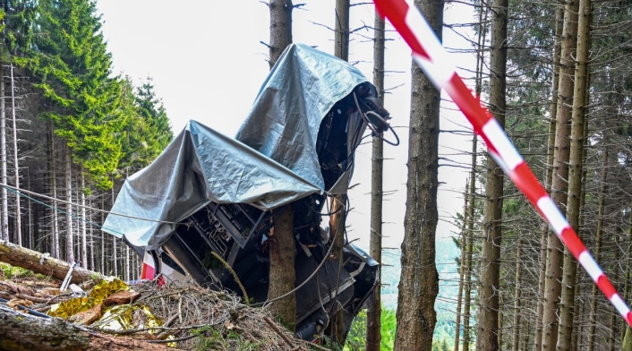 Accidente de teleférico en Italia en el monte Mottarone
