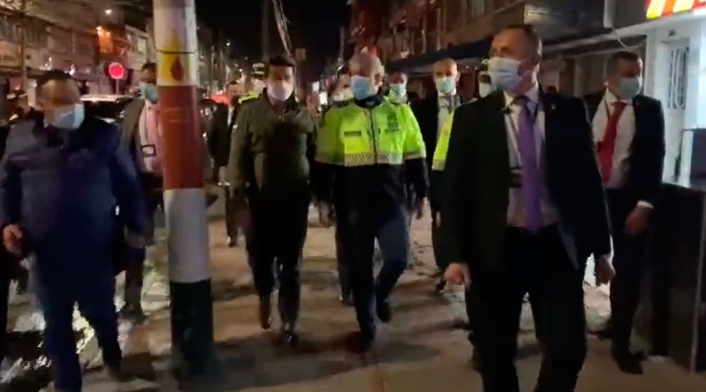 Iván Duque en visita a estación de policía de Puente Aranda Iván Duque en visita a estación de policía de Puente Aranda