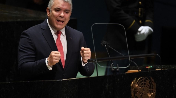 Presidente Iván Duque en Asamblea General 76 de la ONU en Estados Unidos.
