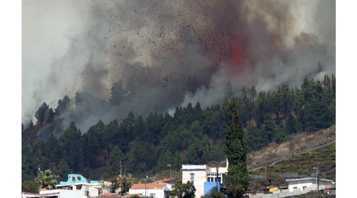 Erupción volcán Cumbre Vieja en España