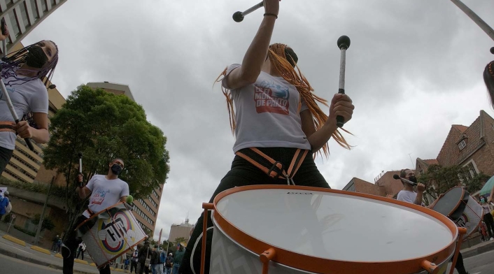 Protestas del paro nacional, en Bogotá.