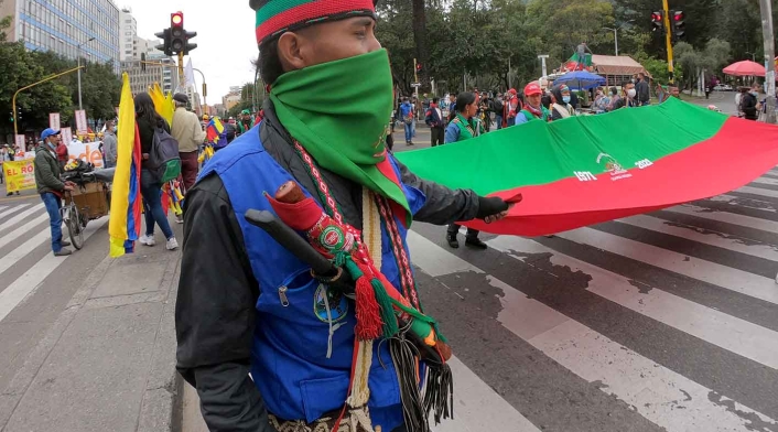 Protestas del paro nacional, en Bogotá.