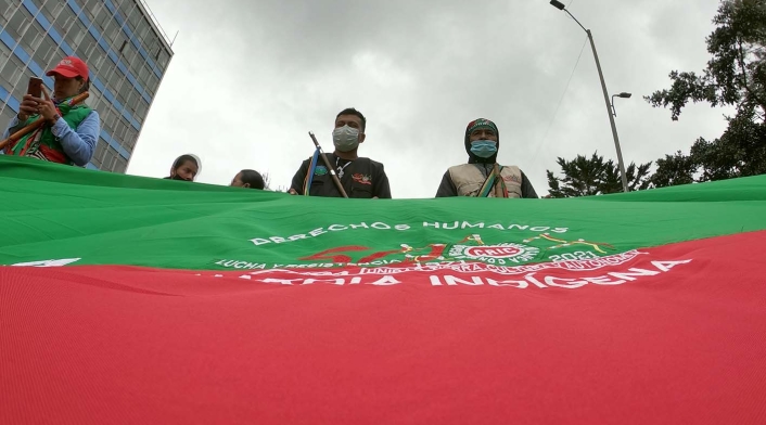 Protestas del paro nacional, en Bogotá.