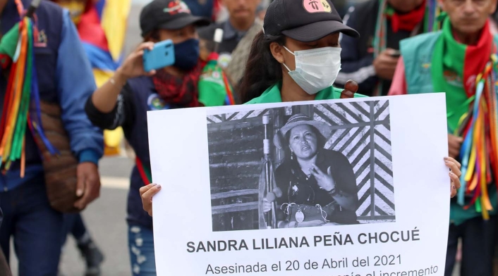 Protestas del paro nacional, en Bogotá.