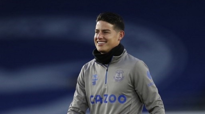 James Rodríguez en Everton