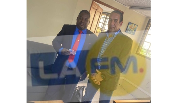 John Joel Joseph de Haití hizo juramento frente a exsoldados colombianos John Joel Joseph de Haití hizo juramento frente a exsoldados colombianos