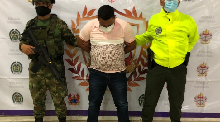 La captura se llevó a cabo en el municipio de San Bernardo del Viento