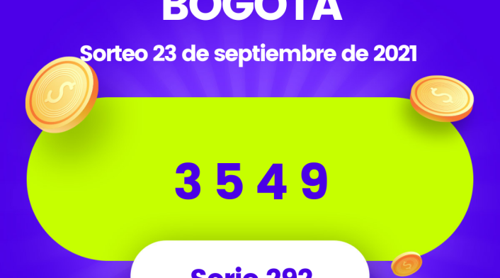 Lotería Bogotá resultados 23 de septiembre Lotería Bogotá resultados 23 de septiembre