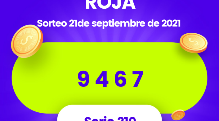 Lotería Cruz Roja último sorteo 21 de septiembre