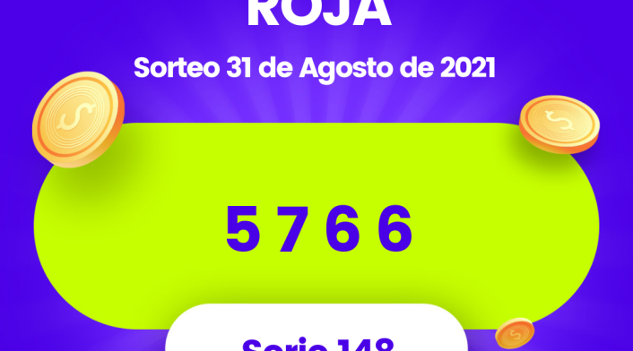 Lotería Cruz Roja último sorteo 31 de agosto