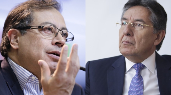 Gustavo Petro y Néstor Humberto Martínez. Gustavo Petro y Néstor Humberto Martínez.