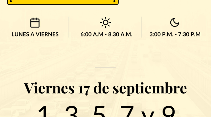 Pico y placa en Bogotá viernes 17 de septiembre de 2021 Pico y placa en Bogotá viernes 17 de septiembre de 2021