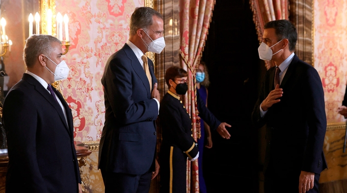 Presidente Iván Duque ante Rey Felipe VI de España Presidente Iván Duque ante Rey Felipe VI de España