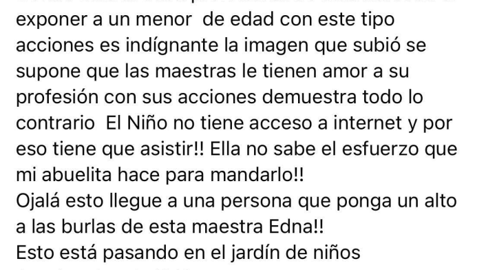 Profesora se burló en WhatsApp del único alumno que llegó a clase presencial Profesora se burló en WhatsApp del único alumno que llegó a clase presencial