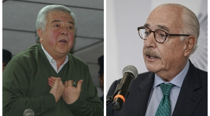 El capo narcotraficante Gilberto Rodríguez Orejuela y Andrés Pastrana El capo narcotraficante Gilberto Rodríguez Orejuela y Andrés Pastrana
