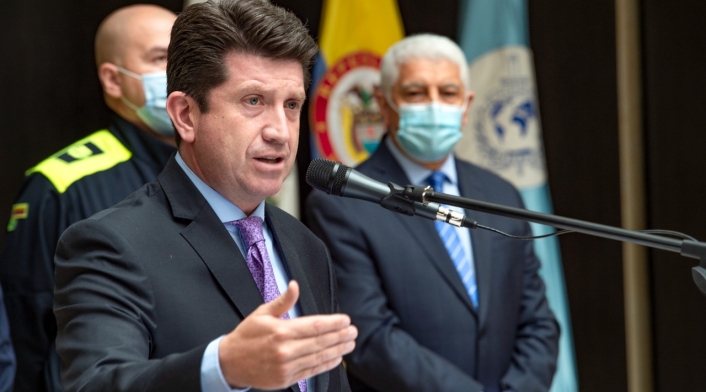 Ministro de defensa Diego Molano